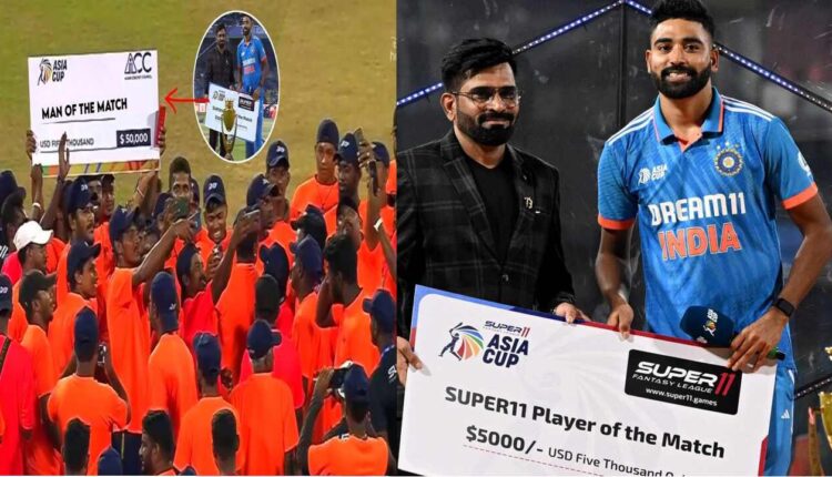 Mohammed Siraj donates his ‘player of the match’ prize money to Sri Lankan groundsmen.